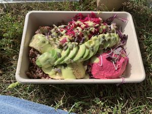 Salad with tempeh!  at A.VO.KA.DO in Malmo