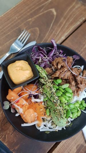 Ginger noodle bowl at A.VO.KA.DO in Malmo