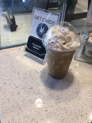 Vegan Caramel Frozen Coffee at Cinnaholic  in Knoxville