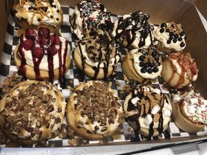 A dozen HUGE custom cinnamon rolls for catering.  at Cinnaholic  in Knoxville