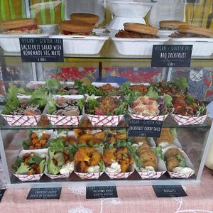 saturday market stand at Rios Vegan Food in Puerto Viejo De Talamanca