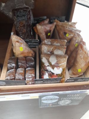 vegan box in the supermarket at Rios Vegan Food in Puerto Viejo De Talamanca