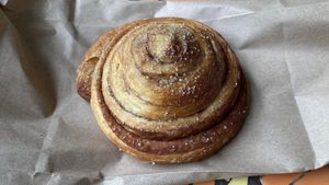 Cinnamon roll  at Rios Vegan Food in Puerto Viejo De Talamanca