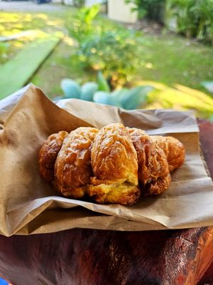 Chocolate filled! So good!  at Rios Vegan Food in Puerto Viejo De Talamanca