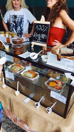 Cutest little vegan stand!  at Rios Vegan Food in Puerto Viejo De Talamanca