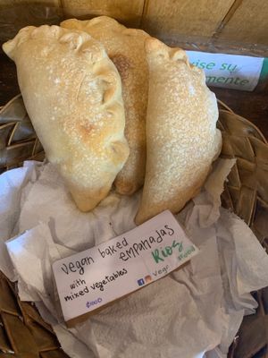 Vegan empanadas at bio Mercado! at Rios Vegan Food in Puerto Viejo De Talamanca