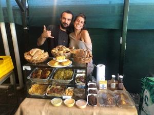 market stand at Rios Vegan Food in Puerto Viejo De Talamanca