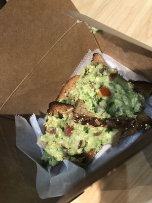 Avocado toast   at A Live Kitchen in Queens