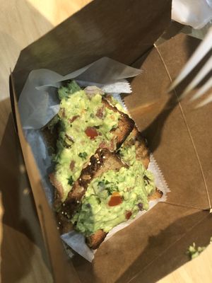 Avocado toast   at A Live Kitchen in Queens