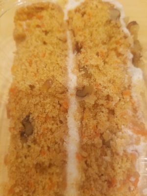 Carrot cake at A Live Kitchen in Queens