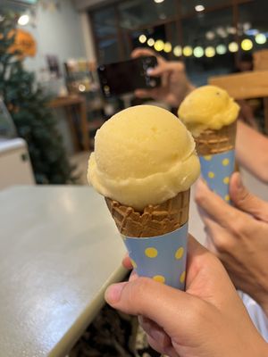 Ice creams/sorbets at the store  #Veganuary at Om La Mai in Chiang Rai