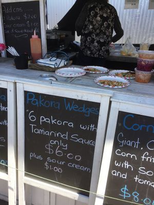 Tamarind sauce is good at Gluten Free Vegetarian - Market Stall in Nelson