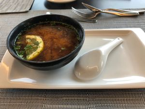 Breakfast soup at SHA Wellness Clinic in Lalbir