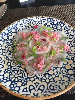 Wonderful onion salad at SHA Wellness Clinic in Lalbir