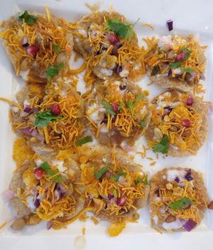 Large or small Papdi Chaat 
 at Delhish in Oxford