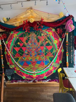 Peaceful environment to mindfully enjoy your time with us.  All our food is mindfully prepared and always  joyfully served with love  at Delhish in Oxford