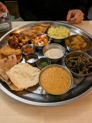 Thali for two at Delhish in Oxford