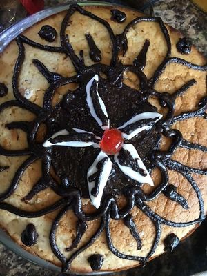 Vegan cakes.  Orange drizzle. And chocolate icing.  at Delhish in Oxford