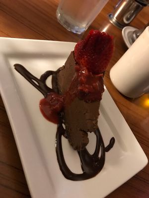 raw date cacao cheesecake!!!  at Leafy Greens Cafe in St Petersburg