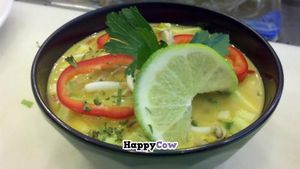 Famous Thai Curry Soup at Leafy Greens Cafe in St Petersburg
