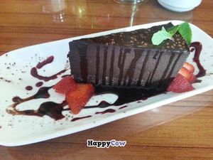 chocolate pie at Leafy Greens Cafe in St Petersburg