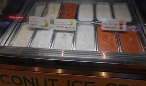 Coconut Juice & Ice Cream options at Terminal 21 - Pier 21 Food Court Stall in Pattaya