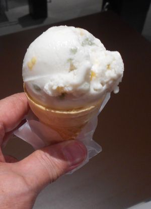 Coconut Juice & Ice Cream 15 baht cone at Terminal 21 - Pier 21 Food Court Stall in Pattaya