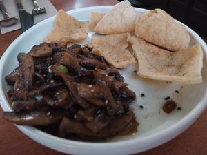 Mushroom starter at Kitsch Bar Asia in Leederville