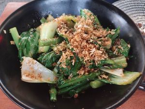 Wok fried greens at Kitsch Bar Asia in Leederville