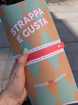 Takeaway veg 2 at Panino Giusto - Duomo in Milan