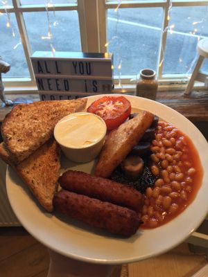 Heidi’s vegan breakfast!  at Heidi's Grasmere Lodge in Grasmere