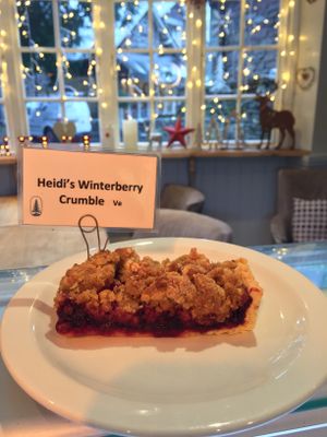 Heidi’s winterberry crumble at Heidi's Grasmere Lodge in Grasmere