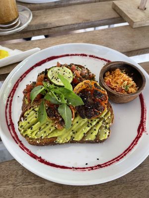 Avo toast  at Salty Swami's in Hikkaduwa