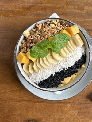 Tropical smoothie bowl  at Salty Swami's in Hikkaduwa