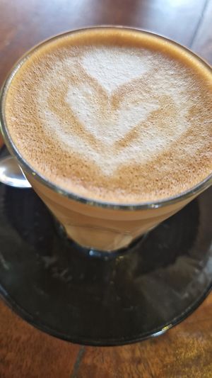 Oat latte at Salty Swami's in Hikkaduwa