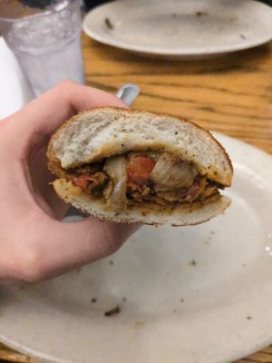 Vegan Philly cross section at Melt Revival in Cincinnati