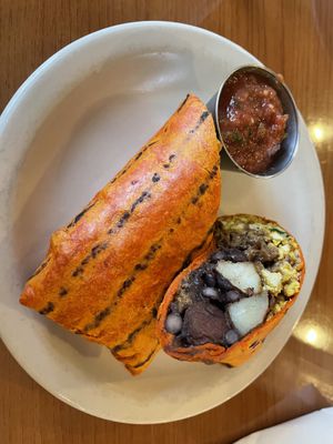 Vegan breast burrito with seitan  at Melt Revival in Cincinnati