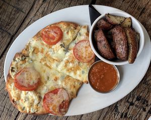 Lunch at Melt - artichoke flatbread  at Melt Revival in Cincinnati