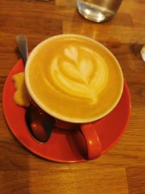 Oat flat white at Nibble in Hull
