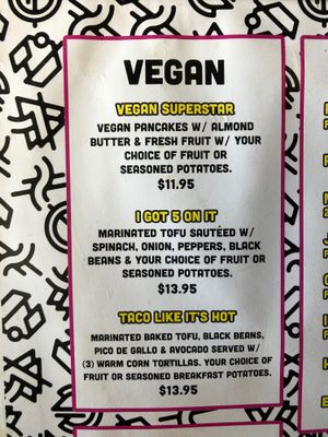Vegan options at Eggs and Jam in West Des Moines