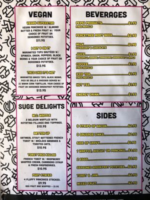 Full menu November 2018 at Eggs and Jam in West Des Moines