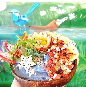 Mermaid bowl at Rainbow Kitchen in Mullumbimby