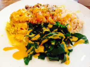 breakfast scramble at Sun in Bloom in Brooklyn