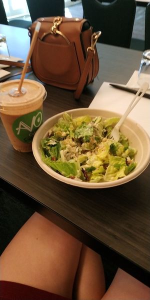 Bla bowl and Banana smoothie at AVO Cafe in Santa Monica