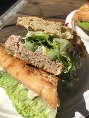 Mock tuna sandwich - delicious! at AVO Cafe in Santa Monica