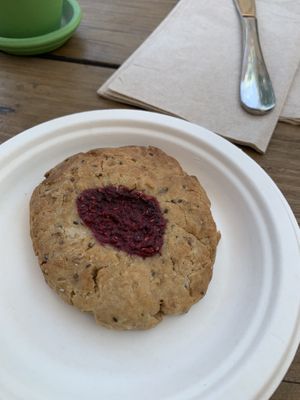 Raspberry cookie at AVO Cafe in Santa Monica