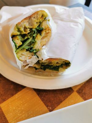 The chicken and pesto panini at AVO Cafe in Santa Monica