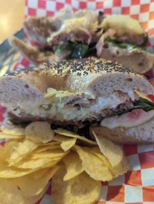 Beyond bagel at Bagelboys Restaurant & Bakery in Zurich