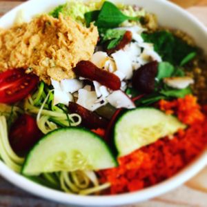 Halsosallad at Ecoist in Stockholm