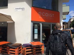 Outside  at Ecoist in Stockholm